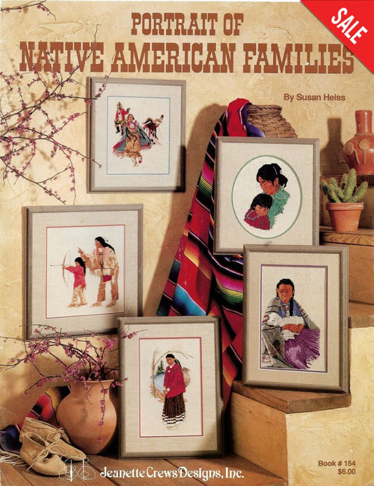 Portrait of Native American Families pattern