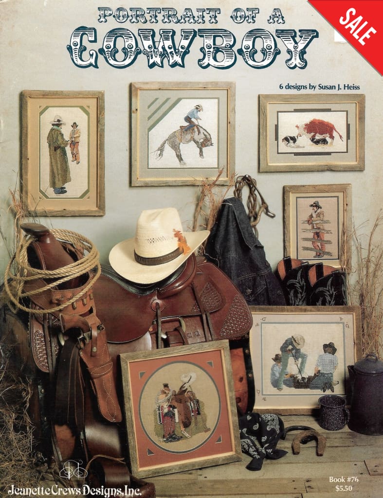 Jeanette Crews Portrait of a Cowboy 76 cross stitch pattern