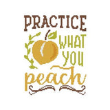 Practice What You Peach pattern