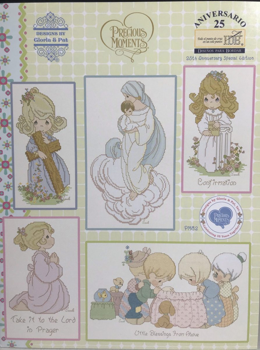 Gloria & Pat Precious Moments 25th Anniversary cross stitch pattern