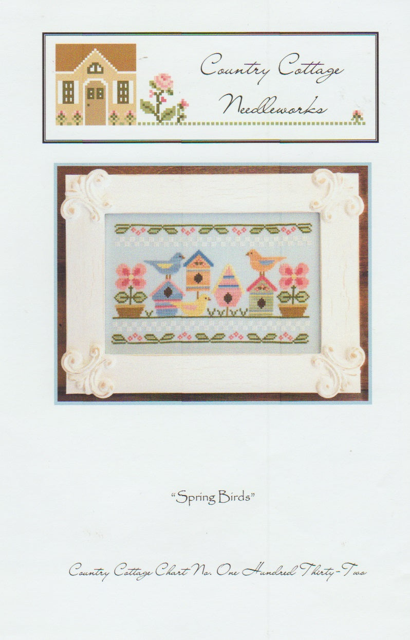 Country Cottage Needleworks Spring Birds CCN132 cross stitch pattern