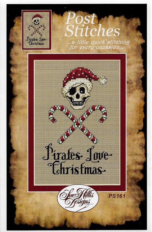 Sue Hillis Candy Cane Pirate PS161 Christmas cross stitch pattern