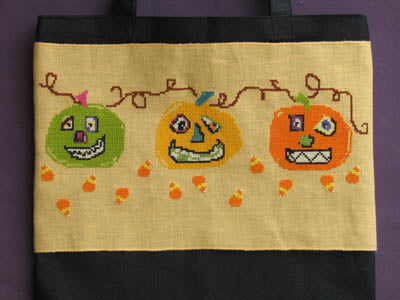 Lilybet Pumpkin Row cross stitch pattern