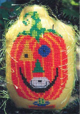 Amy Bruecken Punkin Head halloween cross stitch pattern