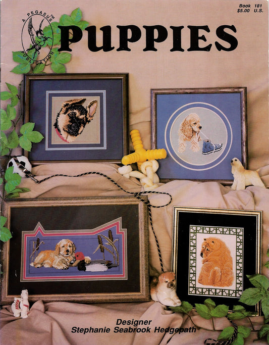 Pegasus puppies BK181 dog cross stitch pattern