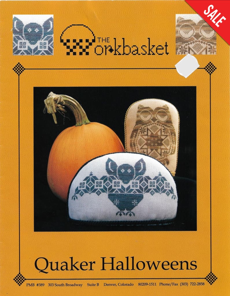 The Workbasket Quaker Halloween PMB389 cross stitch pattern