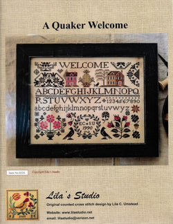 Lila's Studio A Quaker Welcome cross stitch pattern