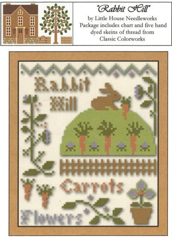 Little House Needleworks Rabbit Hill Easter cross stitch pattern