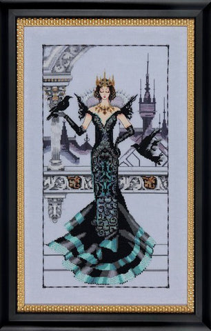 Mirabilia Raven Queen Nora Corbett MD139 cross stitch pattern
