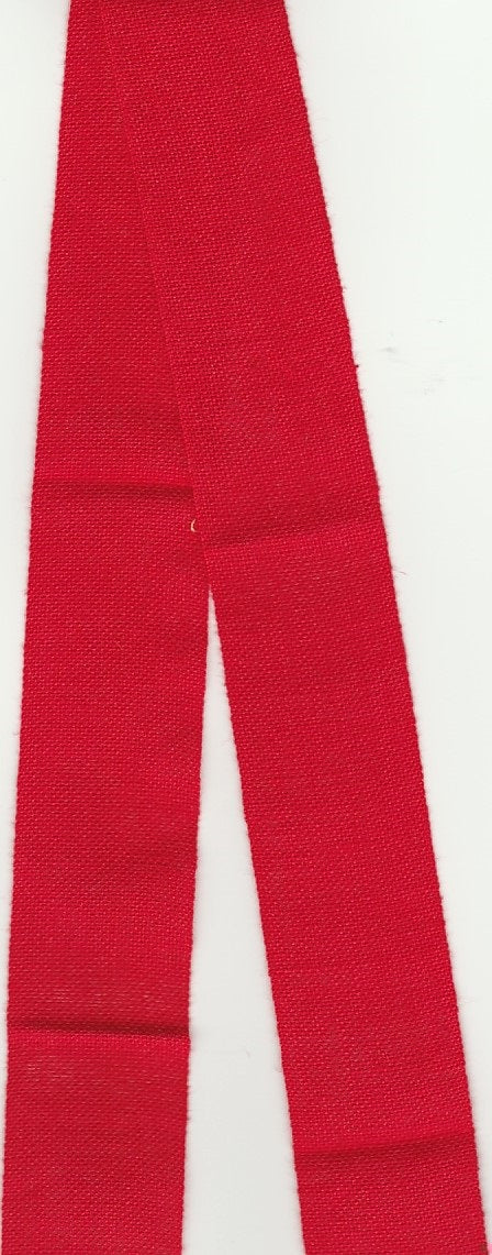 Linen 27ct 1.625x36 Red Banding Fabric