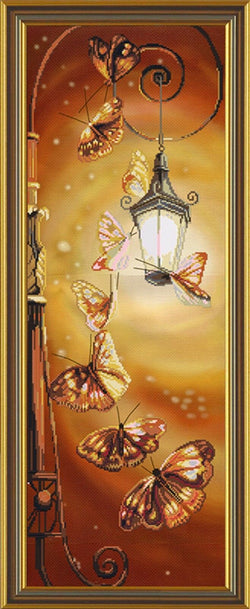 Nova Sloboda Romantic Butterflies CP6009 cross stitch kit