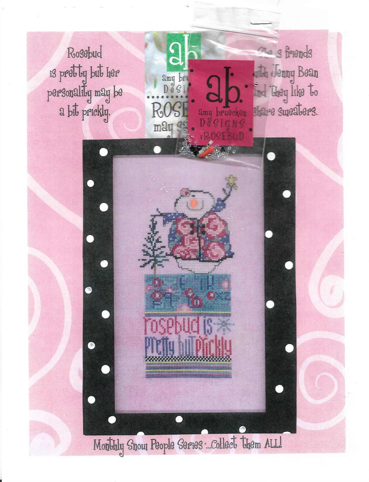 Amy Bruecken Rosebud May Sampler cross stitch pattern