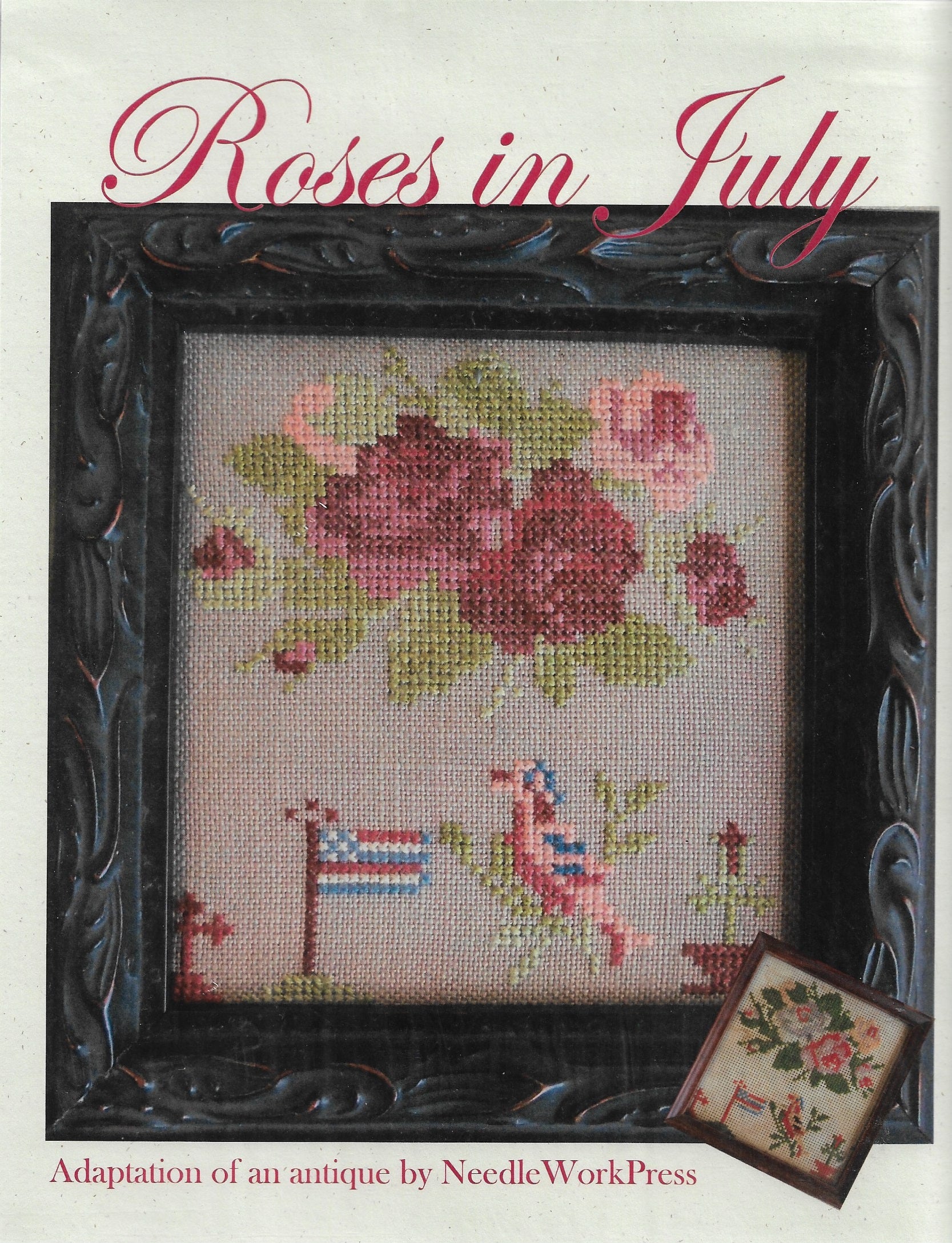 Needlework Press Roses in July cross stitch pattern