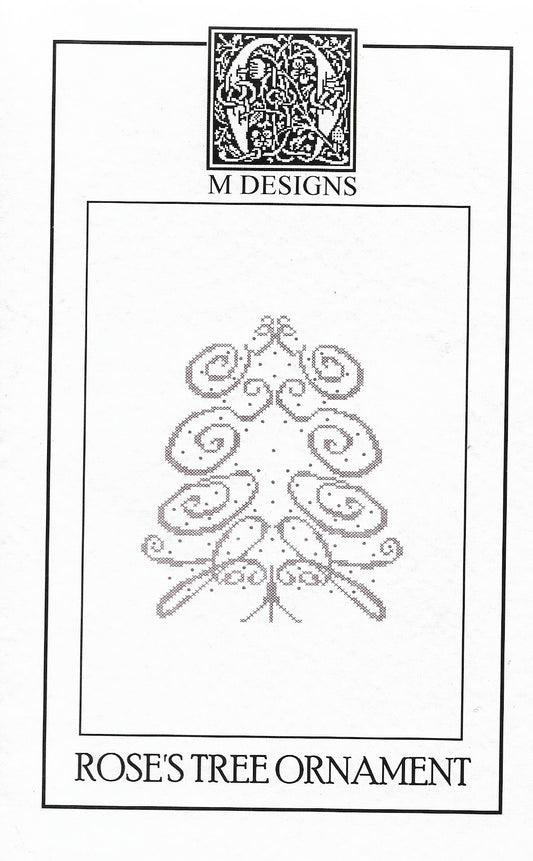 M Designs Rose's Tree Ornament christmas cross stitch pattern