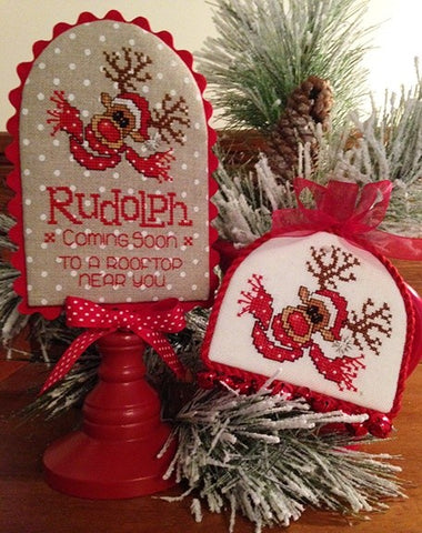 Sue Hillis Rudolph Christmas cross stitch pattern