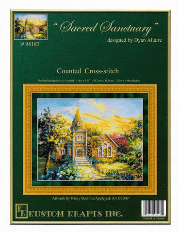 Kustom Krafts Sacred Sanctuary 98183 cross stitch pattern