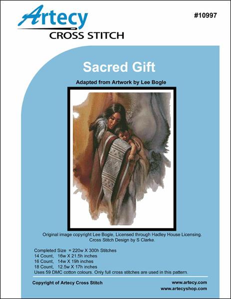 Artecy Sacred Gift native american cross stitch pattern