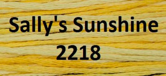 Weeks Dye Works Floss (Rum Raisin-Wisteria) 2218 Sally’s Sunshine W-158