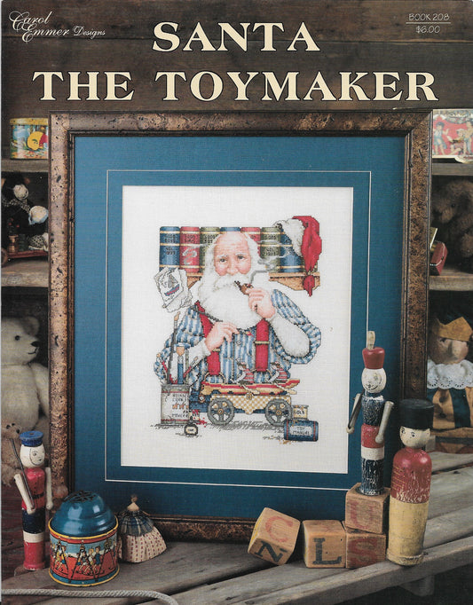 Carol Emmer Designs Santa the Toymaker cross stitch pattern