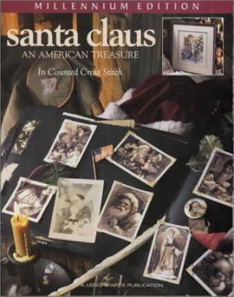 Leisure Arts Santa Claus  An American Treasure - Millenium Edition cross stitch book