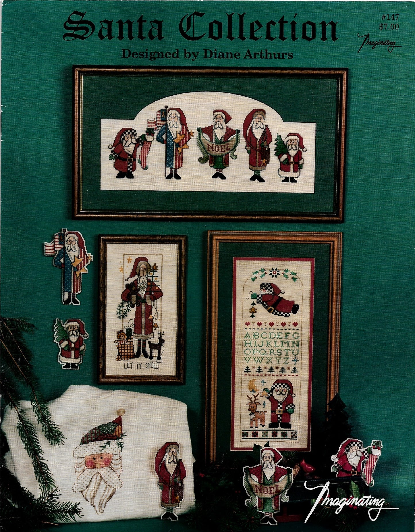 imaginating Santa Collection christmas cross stitch pattern