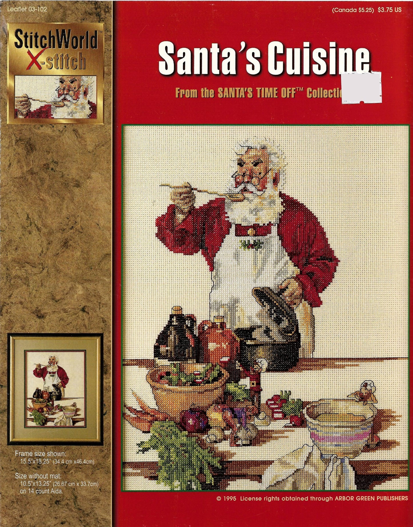 Stitchworld X-Stitch Santa's Cuisine christmas 03-012 cross stitch pattern