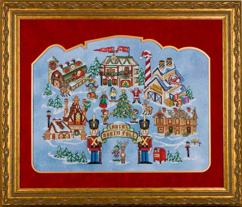 Glendon Santa's North Pole GP-133 christmas cross stitch pattern