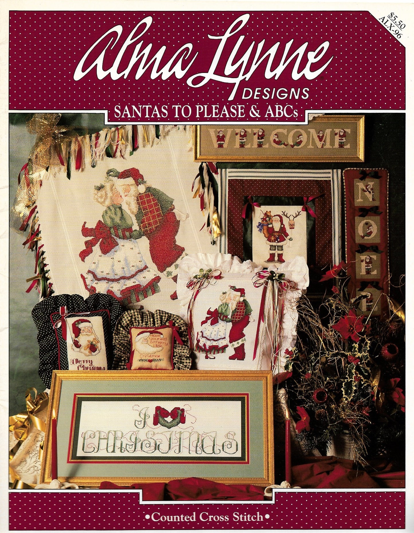 Alma Lynn Santas to Please & ABCs christmas cross stitch pattern