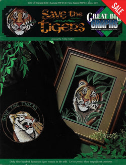 Great Big Graphs Save The Tigers VCL-20062 cross stitch pattern