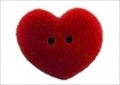 Stoney Creek Red Heart, SB005RDXS button