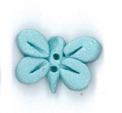 Stoney Creek Pearl Aqua Butterfly SB144PAQ button