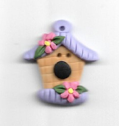 Stoney Creek Lavender Birdhouse SB194 button