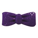 Stoney Creek Purple Glitter Bowtie SB221PLM button