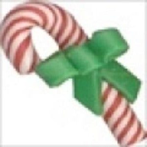 Candy Cane With Bow buttons