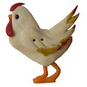 Stoney Creek Rooster SB466 chicken button