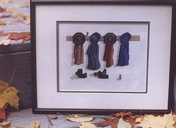 Diane Graebner School Coat Room DGX-069 Amish cross stitch pattern