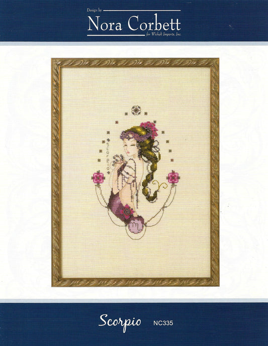 Nora Corbett Scorpio NC335 zodiacal girls cross stitch pattern