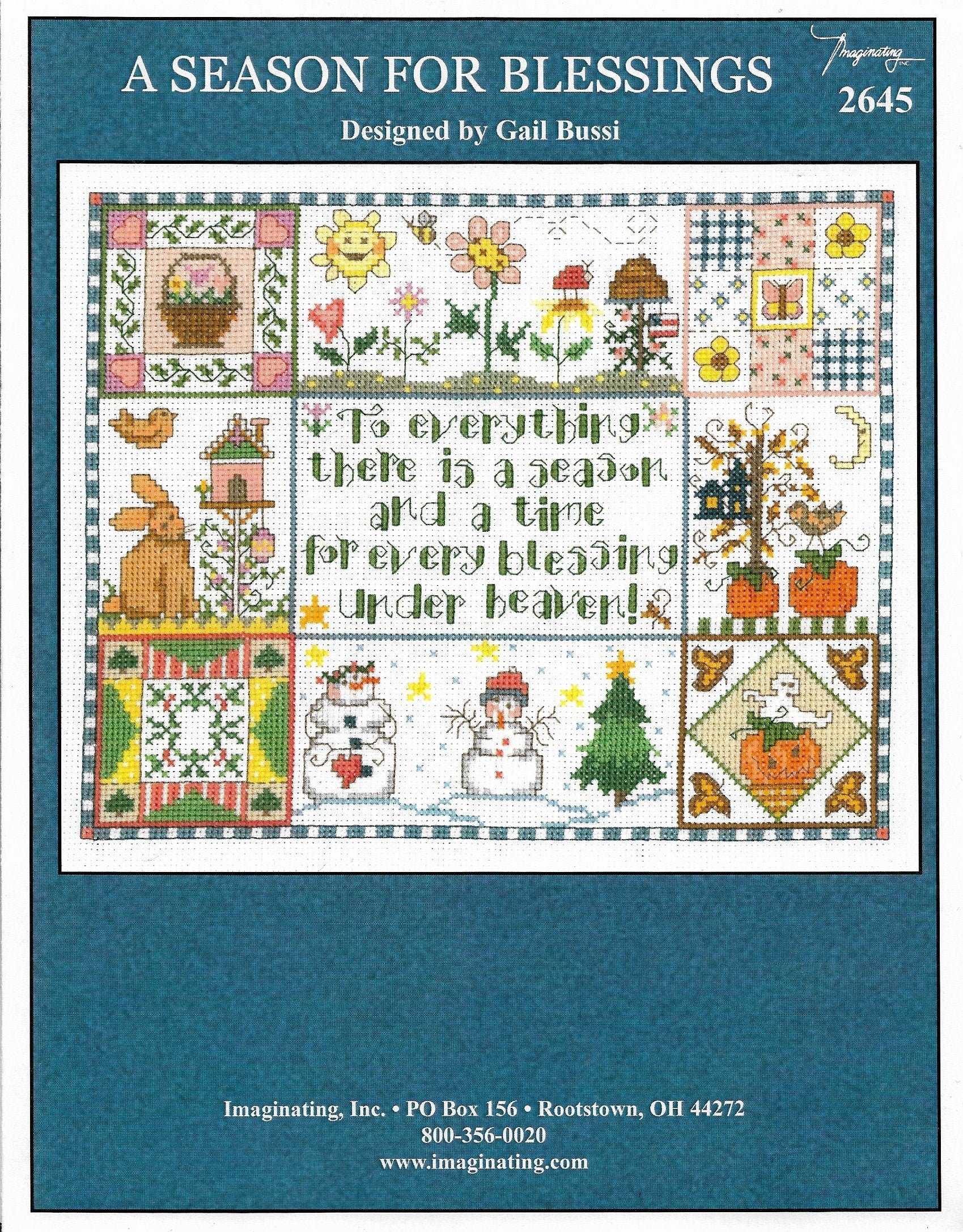 Imaginating A Season for blessings 2645 cross stitch pattern