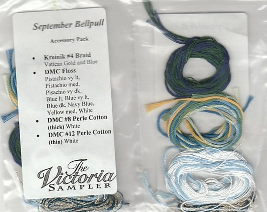 Victoria Sampler September Bellpull Embellishment Pack cross stitch