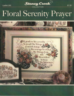 Stoney Creek Floral Serenity Prayer LFT293 cross stitch pattern