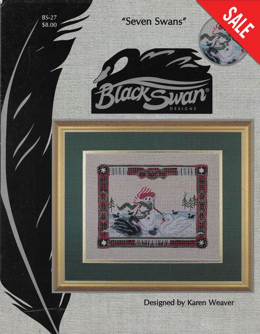 Black Swan Seven Swans BS-27 Cross Stitch Pattern 