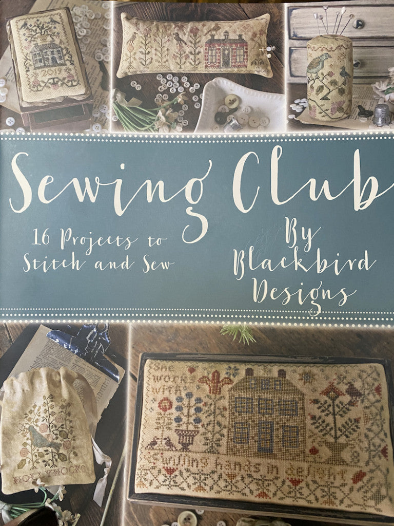 Blackbird Sewing Club cross stitch pattern