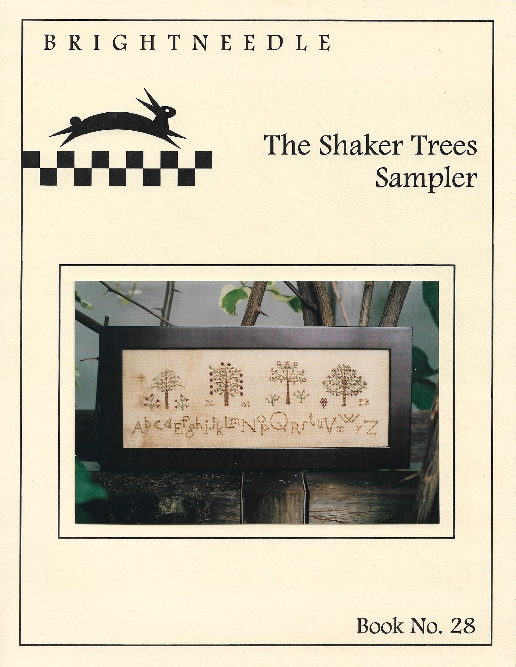 brightneedle Shaker Trees Sampler BN-28 cross stitch pattern