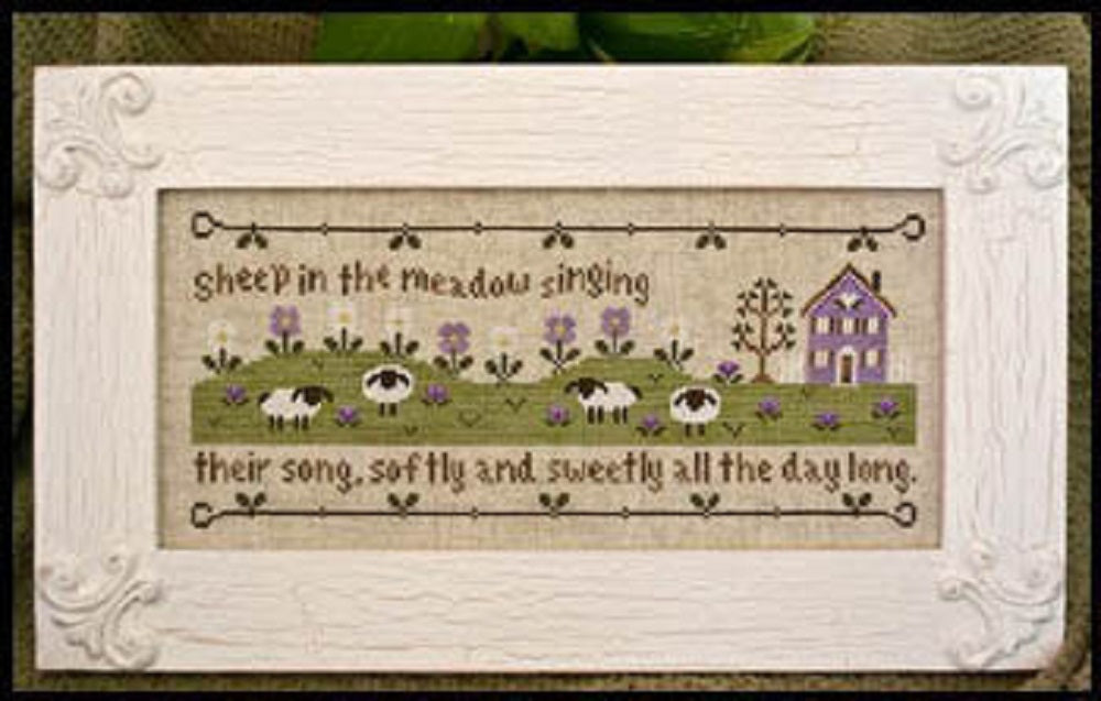 Little House Needleworks Sheep In The Meadow cross stitch pattern