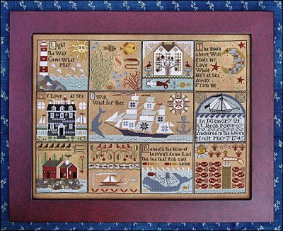 Carriage House Samplings Shores of Hawk Run Hollow cross stitch pattern