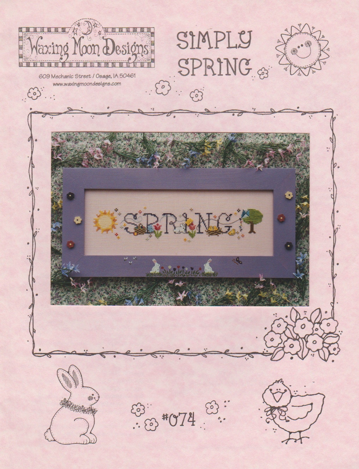 Waxing Moon  Simply Spring 074 cross stitch pattern