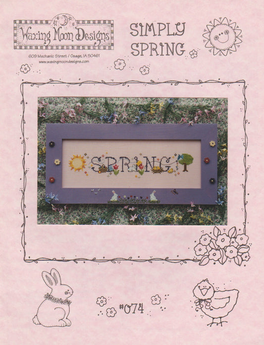 Waxing Moon  Simply Spring 074 cross stitch pattern