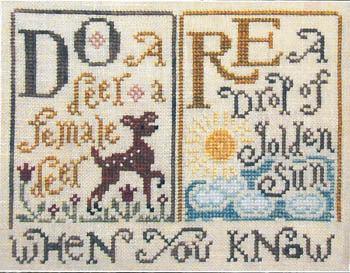 Silver Creek Samplers Sing A Song Sampler #1 Do Re cross stitch pattern