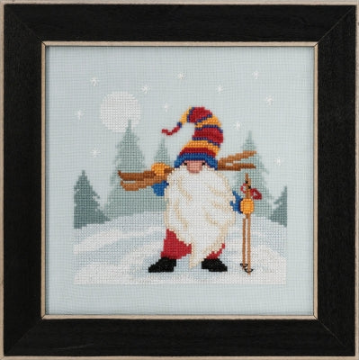 Mill Hill Skiing Gnome MH17-2011 beaded cross stitch kit
