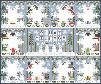 Snow Village Banner - Snow Village 1 pattern